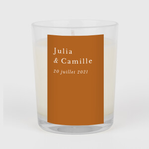 Étiquette autocollante mariage Songe méditerranéen palmier Étiquette autocollante mariage Songe méditerranéen palmier