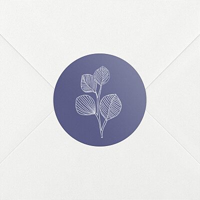 Stickers pour enveloppes mariage bleu envolée d'eucalyptus bleu Stickers pour enveloppes mariage bleu envolée d'eucalyptus bleu