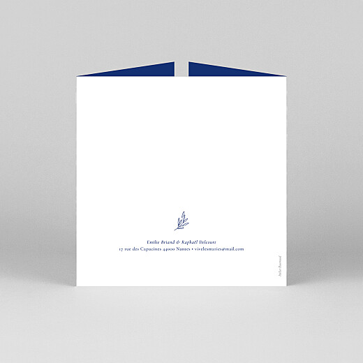 Faire-part de mariage Ronde des prés (fenêtre) bleu - Vue 3 Faire-part de mariage Ronde des prés (fenêtre) bleu - Vue 3