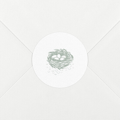 Stickers pour enveloppes naissance classique histoire du soir vert Stickers pour enveloppes naissance classique histoire du soir vert