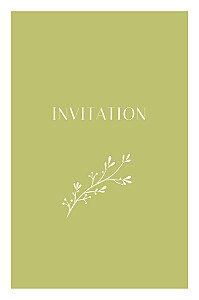 Carton d'invitation mariage vert brins d'été bambou Carton d'invitation mariage vert brins d'été bambou