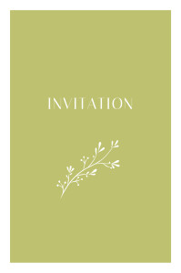 Carton d'invitation mariage Brins d'été bambou