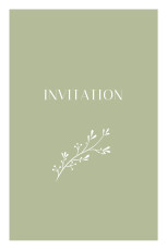 Carton d'invitation mariage Brins d'été lichen Carton d'invitation mariage Brins d'été lichen