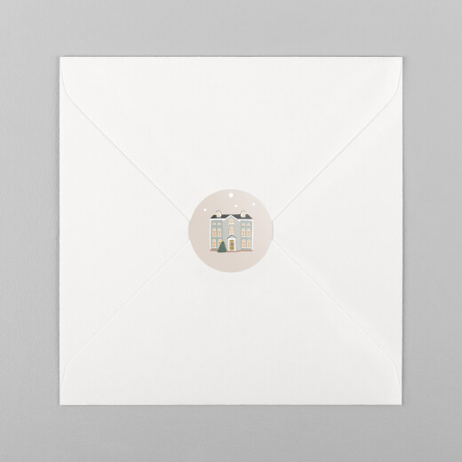 Stickers pour enveloppes vœux Cottage Rose - Vue 2
