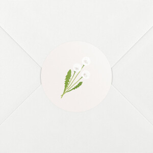 Stickers pour enveloppes naissance Petits habits d'été beige