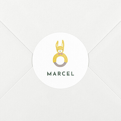 Stickers pour enveloppes naissance tomoë petits habits d'été beige Stickers pour enveloppes naissance tomoë petits habits d'été beige