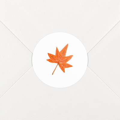 Stickers pour enveloppes naissance orange petits habits blanc Stickers pour enveloppes naissance orange petits habits blanc
