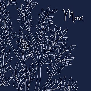 Carte de remerciement bleu arbre généalogique bleu Carte de remerciement bleu arbre généalogique bleu