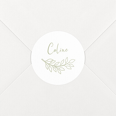 Stickers pour enveloppes naissance vert arbre généalogique vert Stickers pour enveloppes naissance vert arbre généalogique vert