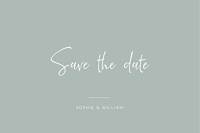 Save the Date Intemporel vert finition Save the Date Intemporel vert finition