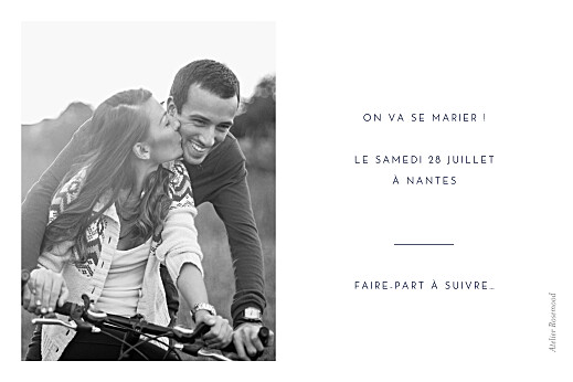 Save the Date Intemporel vert - Verso Save the Date Intemporel vert - Verso