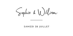 Marque-place mariage moderne intemporel noir Marque-place mariage moderne intemporel noir