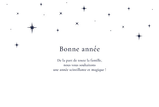 Carte de voeux Sous les étoiles (dorure) blanc - Page 3