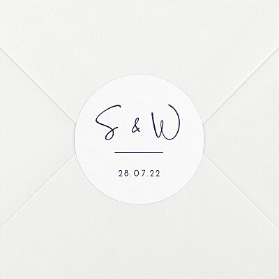 Stickers pour enveloppes mariage bleu intemporel bleu Stickers pour enveloppes mariage bleu intemporel bleu