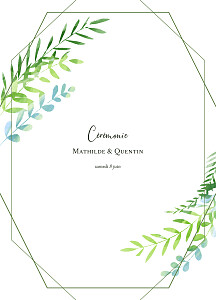 Livret de messe mariage blanc enchanté bleu Livret de messe mariage blanc enchanté bleu