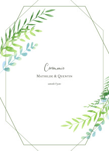 Livret de messe mariage Enchanté bleu Livret de messe mariage Enchanté bleu