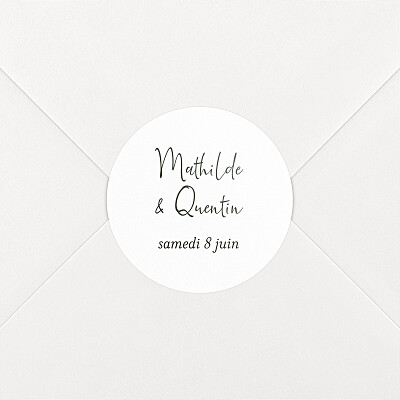 Stickers pour enveloppes mariage blanc enchanté blanc Stickers pour enveloppes mariage blanc enchanté blanc