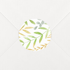 Stickers pour enveloppes mariage Enchanté vert