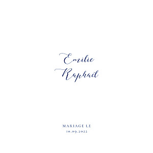 Faire-part de mariage Ronde des prés bleu Faire-part de mariage Ronde des prés bleu