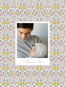 Affiche fille botanique rose Affiche fille botanique rose