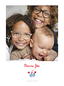 Affichette mixte flœurs rouge Affichette mixte flœurs rouge