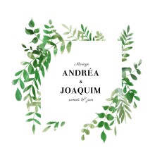 Faire-part de mariage Sous la pergola vert Faire-part de mariage Sous la pergola vert