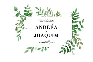 Save the date sous la pergola vert Save the date sous la pergola vert