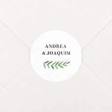 Stickers pour enveloppes mariage Sous la pergola vert