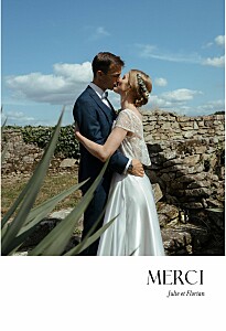 Carte de remerciement mariage le collectif simplement blanc Carte de remerciement mariage le collectif simplement blanc