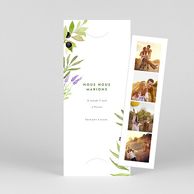 Save the date quatre saisons (marque-page) été Save the date quatre saisons (marque-page) été