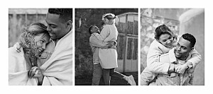 Save the date panoramique (3 photos) blanc Save the date panoramique (3 photos) blanc