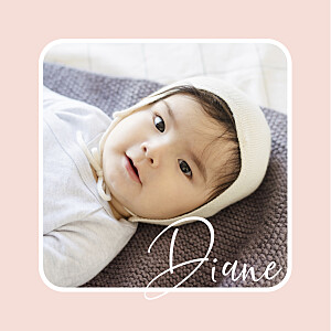 Faire-part de naissance le collectif pastille rose Faire-part de naissance le collectif pastille rose