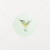 Stickers pour enveloppes naissance Petit colibri vert - Vue 2