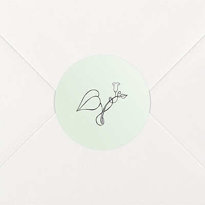 Stickers pour enveloppes naissance vert petit colibri (feuillage) vert Stickers pour enveloppes naissance vert petit colibri (feuillage) vert