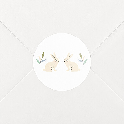 Stickers pour enveloppes naissance bleu liberty lapin bleu Stickers pour enveloppes naissance bleu liberty lapin bleu