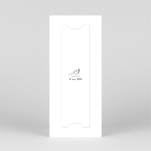 Faire-part de communion Tendre innocence (marque-page) blanc - Vue 3 Faire-part de communion Tendre innocence (marque-page) blanc - Vue 3