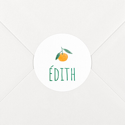Stickers pour enveloppes naissance garçon agrumes crayonnés clémentines Stickers pour enveloppes naissance garçon agrumes crayonnés clémentines