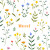 Carte de remerciement Fleurs sauvages blanc - Page 1