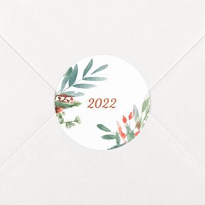 Stickers pour enveloppes vœux solstice d'hiver Stickers pour enveloppes vœux solstice d'hiver