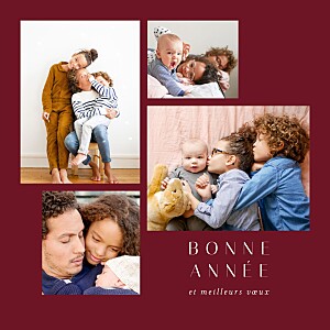 Carte de voeux photos barbe à papa noël rouge Carte de voeux photos barbe à papa noël rouge