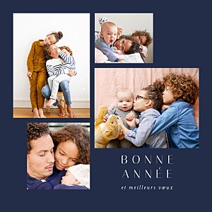 Carte de voeux bleu barbe à papa noël bleu Carte de voeux bleu barbe à papa noël bleu