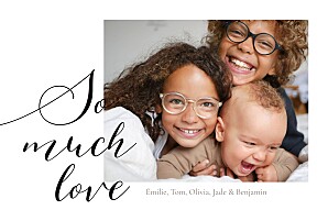 Carte de voeux design so much love Carte de voeux design so much love