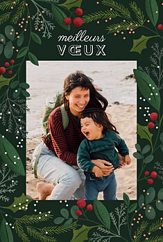 Carte de voeux baies d'hiver Carte de voeux baies d'hiver