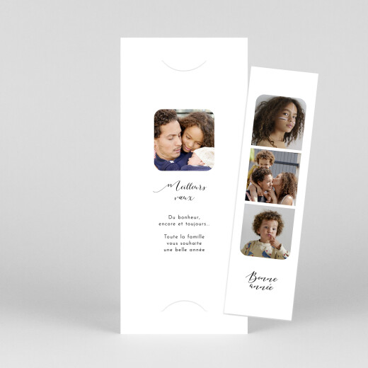 Carte de voeux Tendre innocence (marque-page) blanc - Vue 1