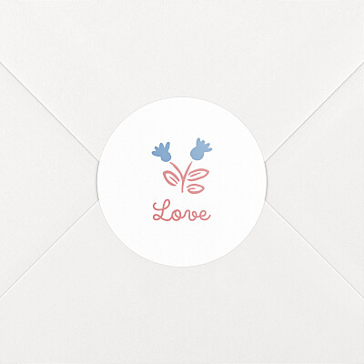 Stickers pour enveloppes naissance bleu mon premier liberty rose Stickers pour enveloppes naissance bleu mon premier liberty rose