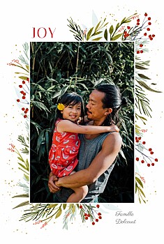 Carte de voeux joyeuses fêtes (portrait) Carte de voeux joyeuses fêtes (portrait)