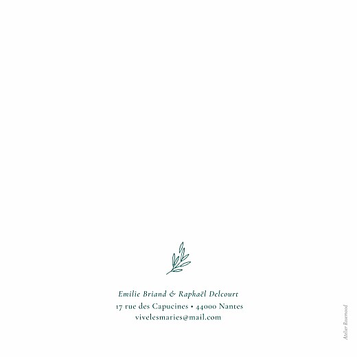 Faire-part de mariage Ronde des prés simple (4 pages) vert - Page 4 Faire-part de mariage Ronde des prés simple (4 pages) vert - Page 4