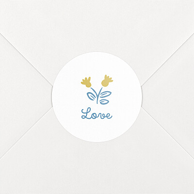 Stickers pour enveloppes naissance jaune mon petit liberty jaune Stickers pour enveloppes naissance jaune mon petit liberty jaune