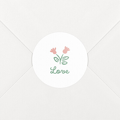 Stickers pour enveloppes naissance rose mon petit liberty rose Stickers pour enveloppes naissance rose mon petit liberty rose