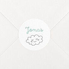 Stickers pour enveloppes naissance À colorier ! by OMY blanc